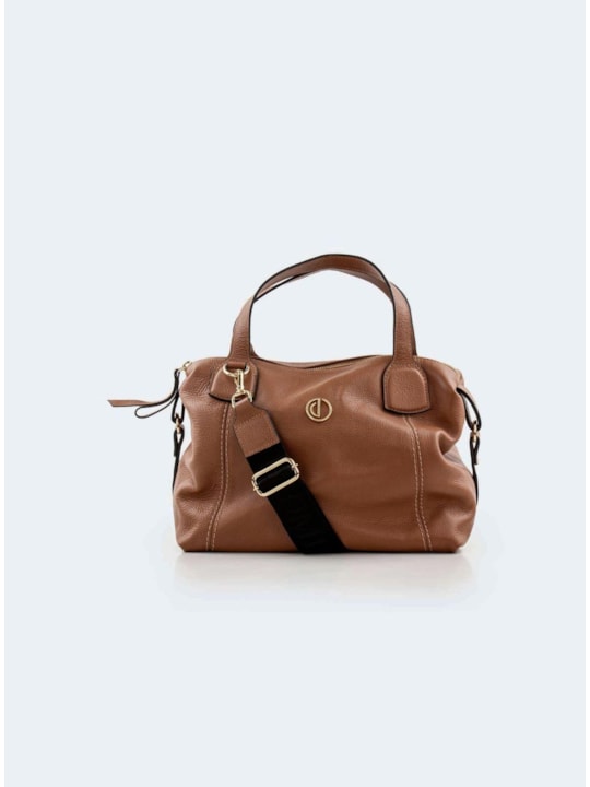 Bolsa Hobo de Couro Off White