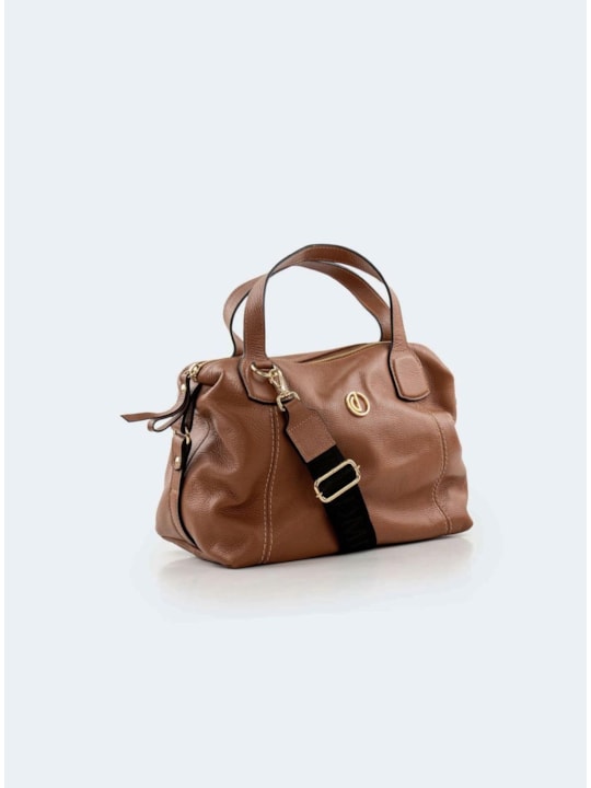 Bolsa Hobo de Couro Off White