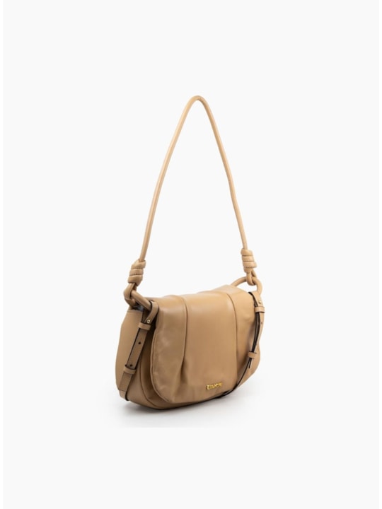 Bolsa Tiracolo de Couro Natural