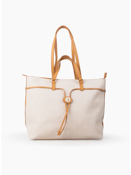 Bolsa Tote Monograma Off white