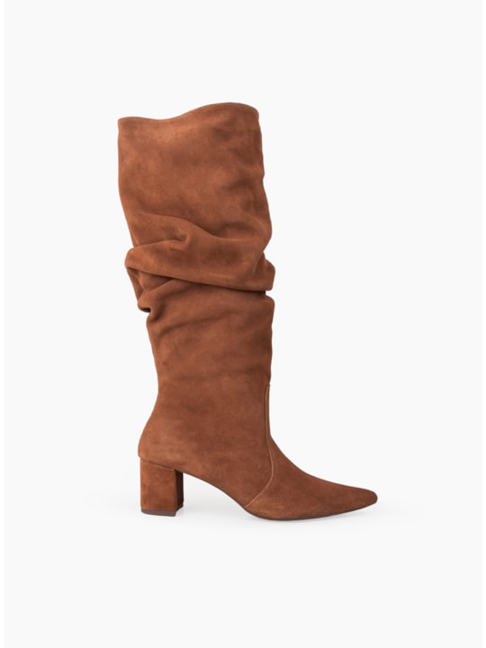 Bota Couro Camurça Havana Slouch