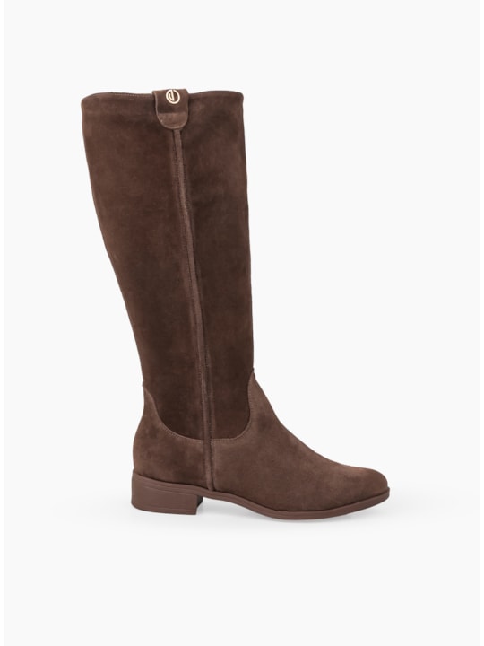 Bota Montaria Brown Couro Camurça