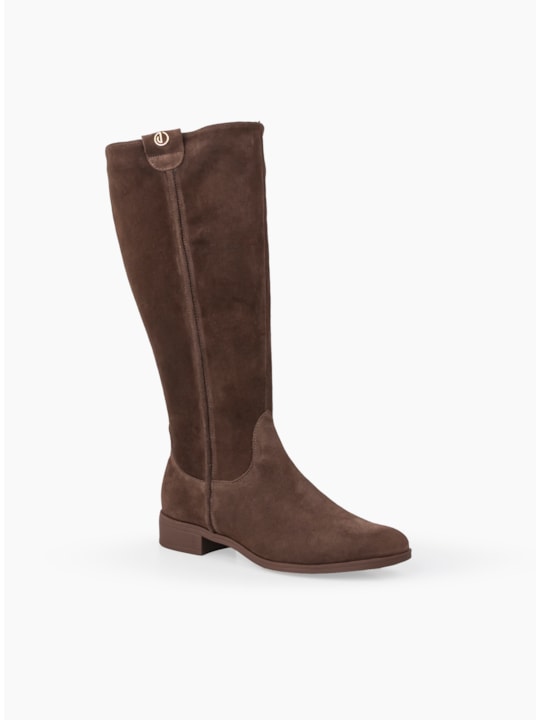 Bota Montaria Brown Couro Camurça