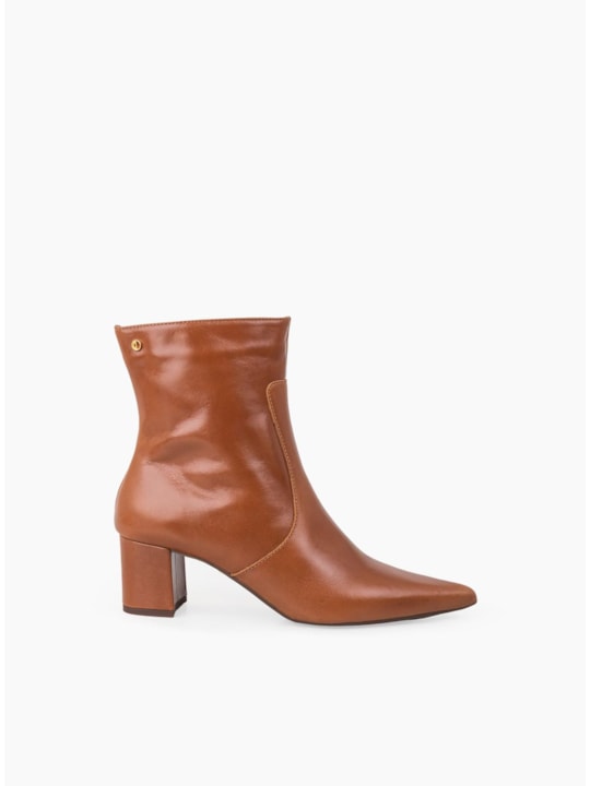 Bota Whisky Couro Salto Bloco
