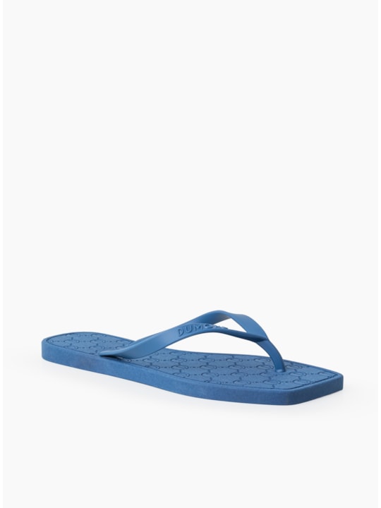 Chinelo Injetado Bico Quadrado Azul Nautico