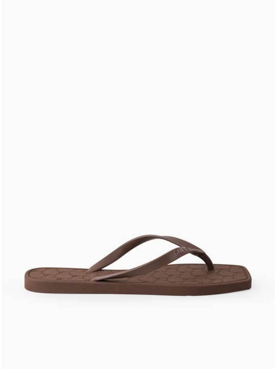 Chinelo Injetado Bico Quadrado Cacau