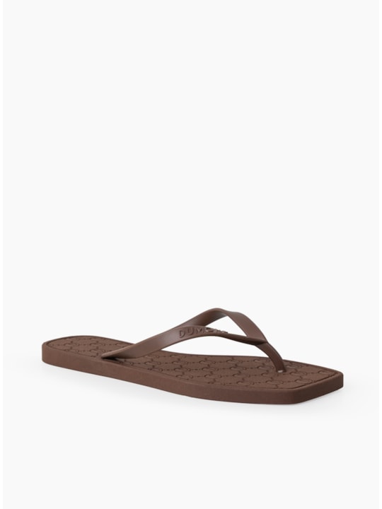 Chinelo Injetado Bico Quadrado Cacau