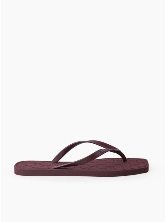 Chinelo Injetado Bico Quadrado Vinho