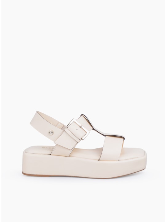 Flatform Couro Manteiga