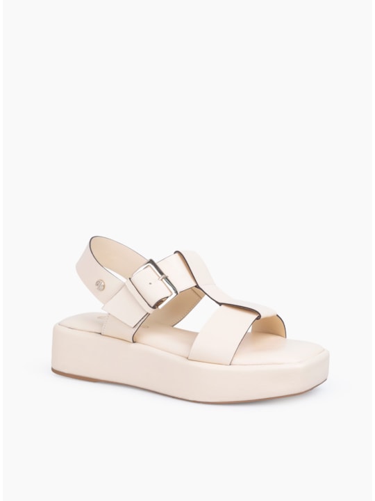 Flatform Couro Manteiga