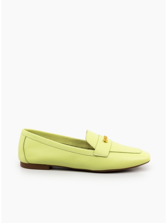 Mocassim Couro Lemon Bico Quadrado