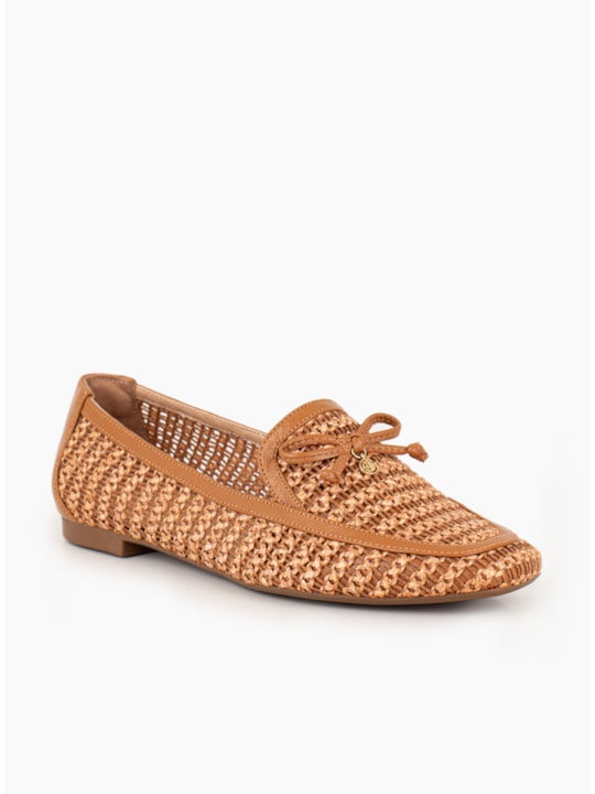 Mocassim Feminino Tramado Caramelo