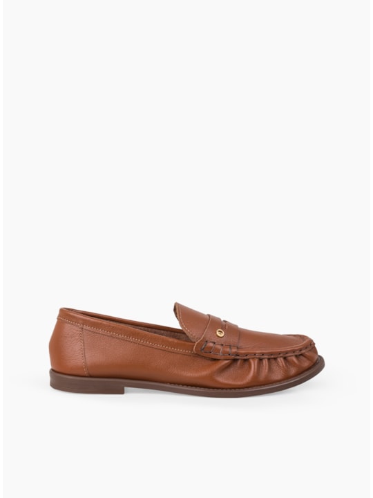 Mocassim Whisky Couro Manual