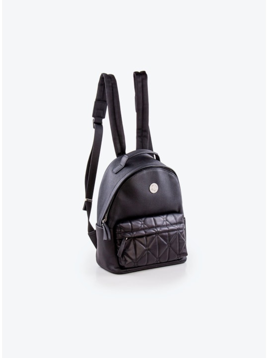 Mochila de Couro Preto
