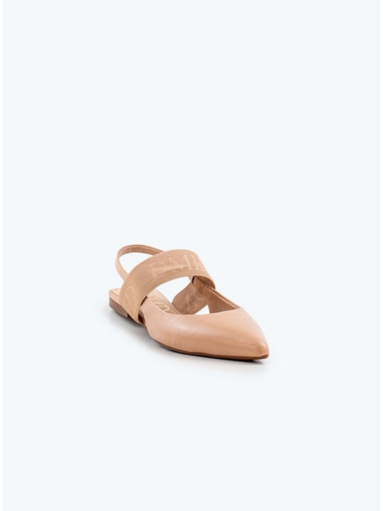 Mule Natural Couro Elástico DMD
