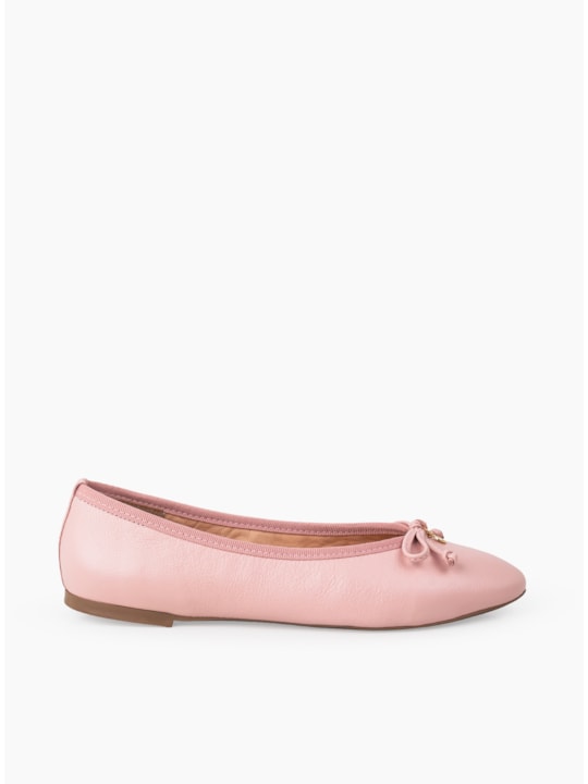 Sapatilha Couro Rosa Bb Bailarina