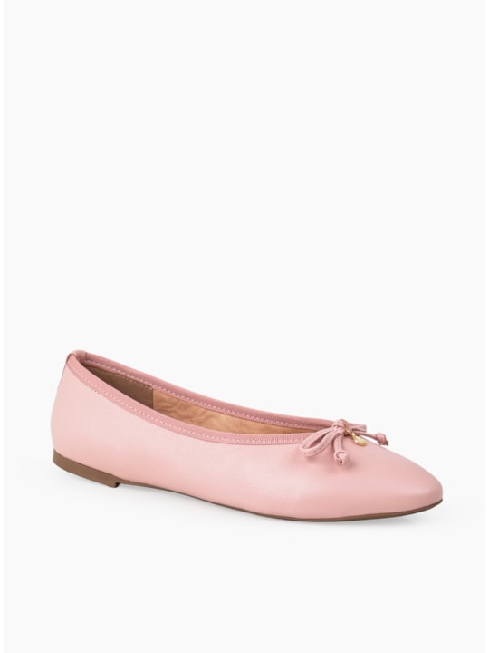 Sapatilha Couro Rosa Bb Bailarina