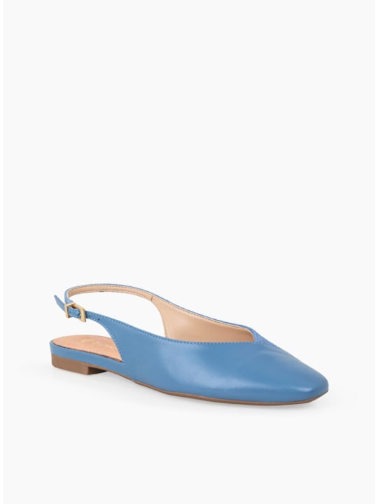 Sapatilha Couro Sky Slingback
