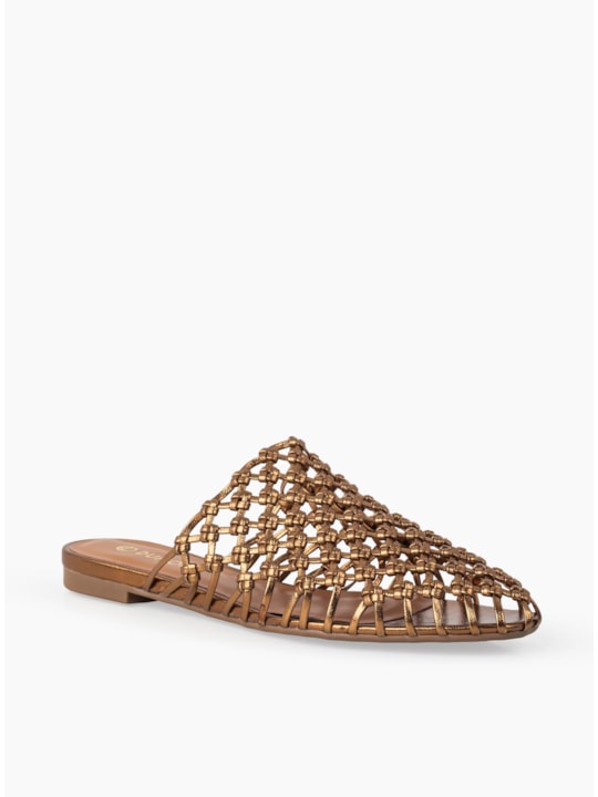 SAPATILHA NAPA SOFT METAL SINT BRONZE