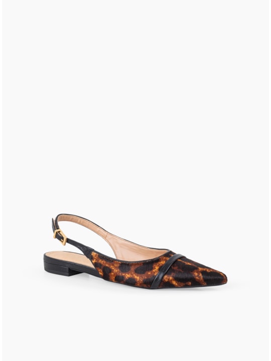 Sapatilha Pelo Leopardo Couro 