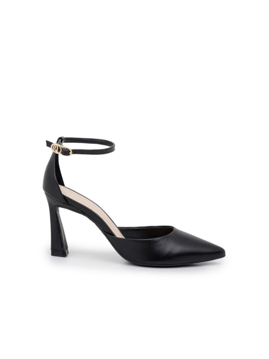 Scarpin Salto Médio Bico Fino Preto
