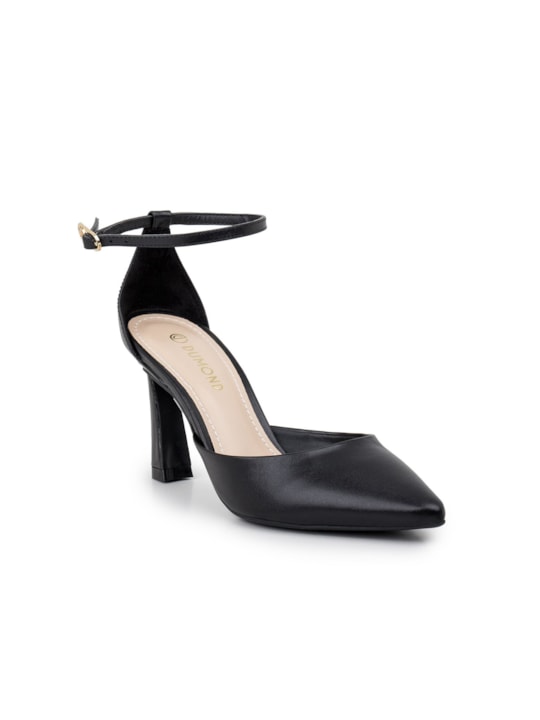 Scarpin Salto Médio Bico Fino Preto