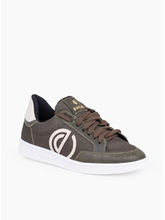 Tênis Casual Verde Militar Logo Feminino