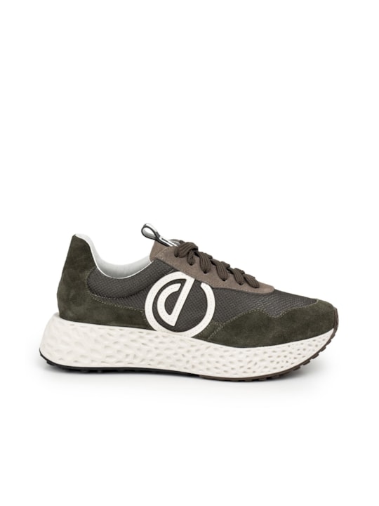 Tênis Chunky Camurça Verde Militar