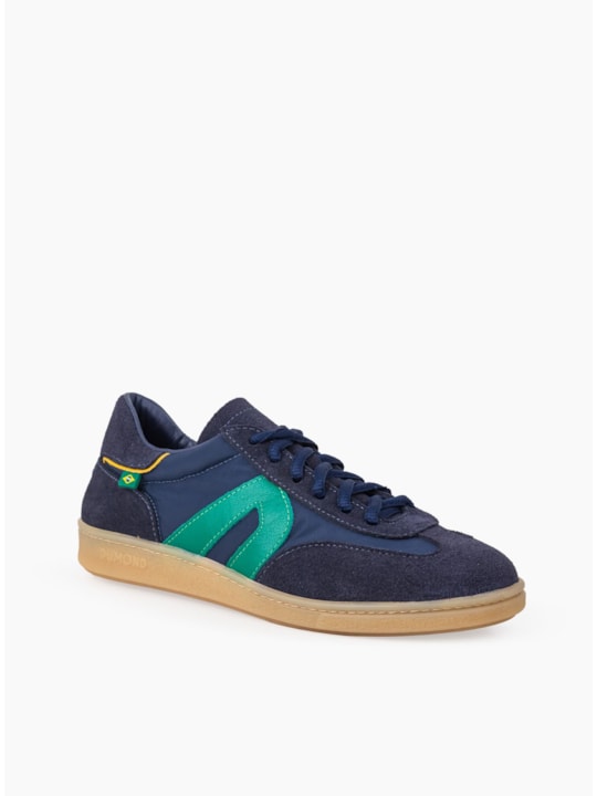 Tênis Copa Casual Azul Camurça Amarração