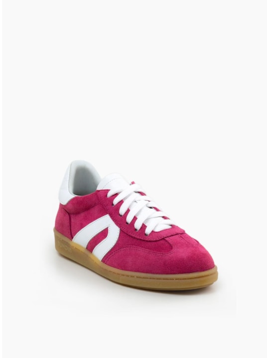 Tênis Feminino Pink Camurça Amarração