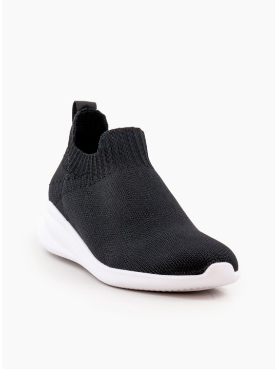 Tênis Slip On Knit Preto 